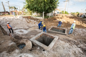Redes de esgotamento foram implantadas em diversos bairros da capital. Foto: Itawi Albuquerque/Secom Maceió.