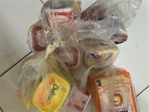 Produtos alimentícios apreendidos. Foto: Vigilância Sanitária