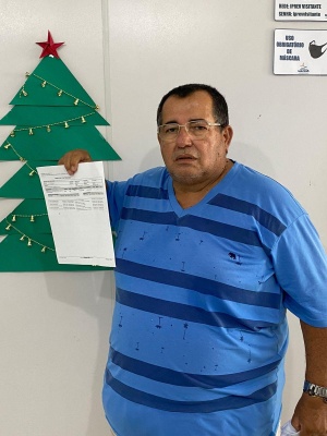 Eli Jascio, foi um dos beneficiários pela modernização e parabeniza o Instituto pela agilidade. Foto: Ascom Iprev