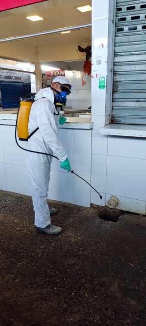 Áreas do Mercado da Produção foram detetizadas. Foto: Semtabes
