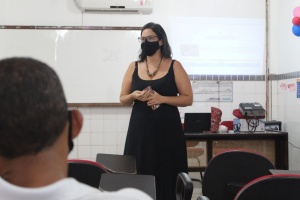 Coordenadora de Alimentação e Nutrição Escolar, Anna Carla Luna. Foto: Ascom Semed