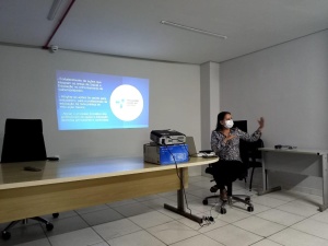 Técnica do PSE, Adriana Paula Xavier Araújo. Foto: Ascom SMS