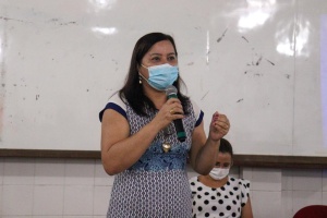 Coordenadora geral de gestão de pessoas, Edleuza Romão.  Foto: Julita Bittencourt / Ascom Semed