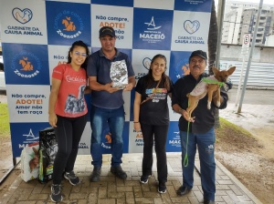 O servidor José Lopes fez uma adoção responsável nesta edição. Foto: Ascom GGI Causa Animal