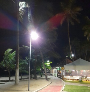 Iluminação restabelecida na ciclovia. Foto: Sima