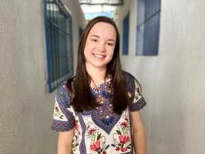 Estagiária da Semed e estudante de nutrição, Rayane Carvalho diz que foi uma experiência enriquecedora. Foto: Daniel Marinho/Ascom Semed