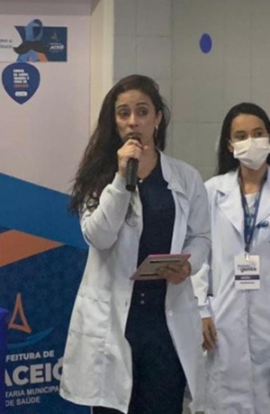 A enfermeira Iara Francisca Coloia foi uma das facilitadoras da ação. Foto: Cortesia