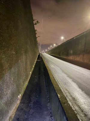 Materiais foram levados no viaduto da antiga PRF. Foto: Ascom Ilumina