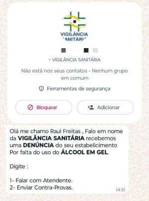Golpista mente, informa que é servidor do órgão e solicita a digitação de número para prossegui a conversa. Foto: Divulgação/ Visa Maceió