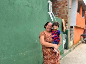 Nathália Maria celebra os novos espaços de convivência.   Foto: Ascom Seminfra