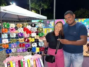 Aline destaca que as praças deram novos possibilidades para os comerciantes. Foto: Cortesia