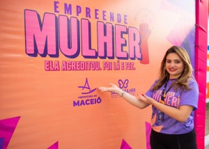 Ana Paula Mendes, secretária da Mulher. Foto: Santos / Secom Maceió