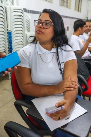 Érica Yasmin, monitora e capoeirista. Foto: Ascom Semed