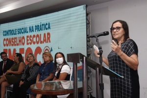 Coordenadora de Gerenciamento e Organização Escolar, Marta Palmeira. Foto: Pedro Farias.