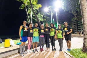 A turma do "Sextando com o João" pratica corrida desde 2018 e elogiou melhoria nas luzes. Foto: Célio Júnior