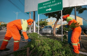 Limpeza no Centro Pesqueiro para Semana Santa