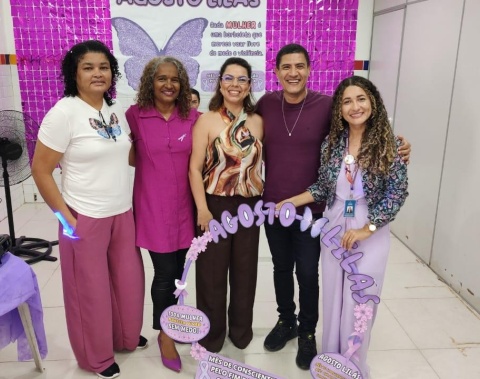 Servidoras da Semdes são beneficiadas com atividades de autocuidado no Agosto Lilás