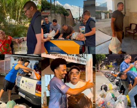 Semesp leva milhares de donativos a instituições de Maceió