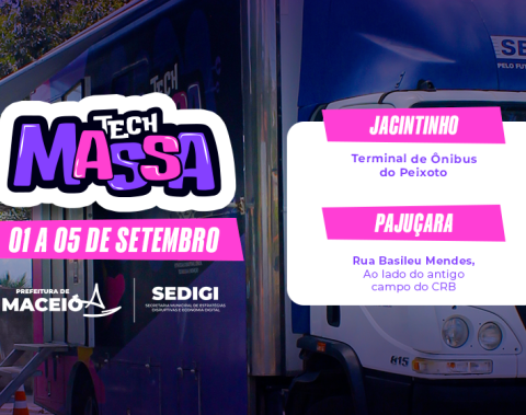 Tech Massa oferece cursos gratuitos no Jacintinho e na Pajuçara