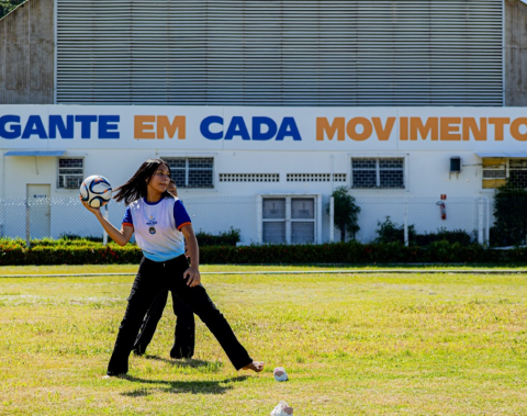 Sábado de Lazer no Gigantão reúne 300 estudantes da rede municipal em manhã de esporte e diversão