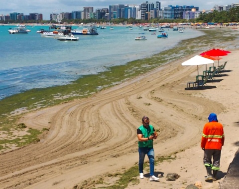 Vistoria técnica descarta lançamento de esgoto na orla da Ponta Verde