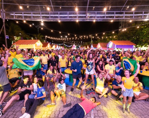 Vila Junina recebe transmissão de Brasil x Japão e programação musical nesta segunda (29)