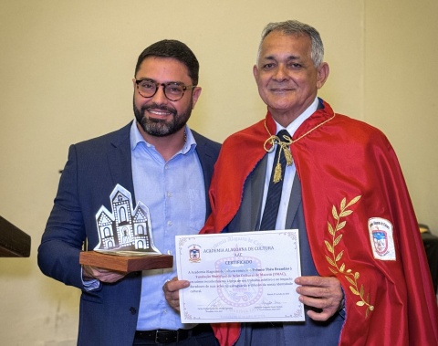 FMAC recebe Prêmio Théo Brandão em reconhecimento ao fortalecimento da cultura em Maceió