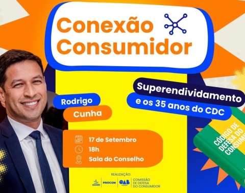 Palestra com vice-prefeito Rodrigo Cunha aborda superendividamento e 35 anos do CDC