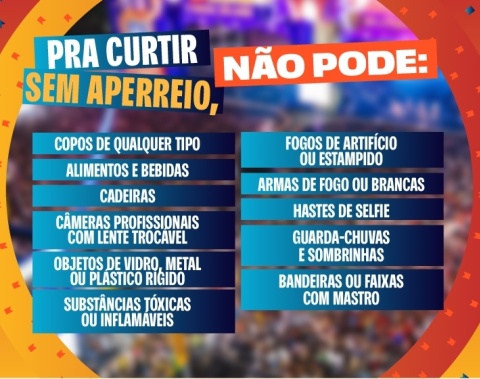Saiba o que não levar nas noites de show do São João Massayó 2026