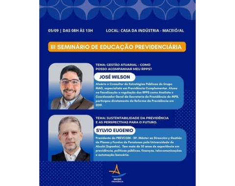 Seminário vai debater Educação Previdenciária na sexta (5)