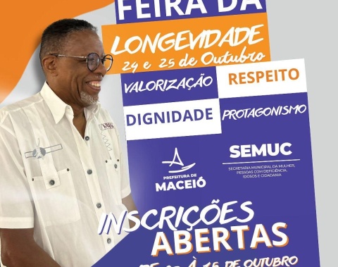 Prefeitura de Maceió abre inscrições para a Primeira Feira da Longevidade