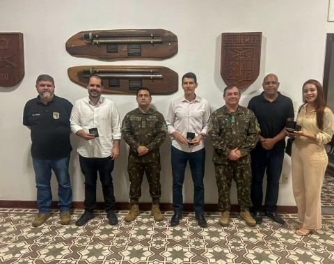 Semsc participa de reunião com o 59º Batalhão de Infantaria Motorizado do Exército Brasileiro
