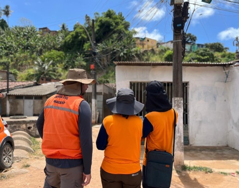 Defesa Civil de Maceió realiza nova etapa de mapeamento de áreas de risco