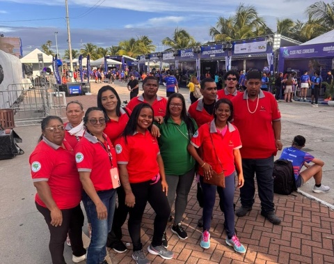 Evento esportivo na orla marítima conta com ação de coleta seletiva