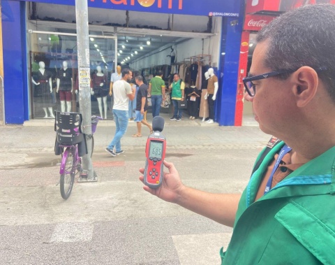 Iplam combate poluição sonora no Centro de Maceió