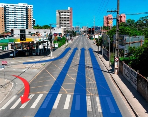 Avenida Gustavo Paiva ganha novo trecho com mão única sentido Centro