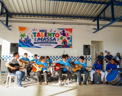'Meu Talento é Massa' reúne apresentações artísticas de estudantes do ensino integral