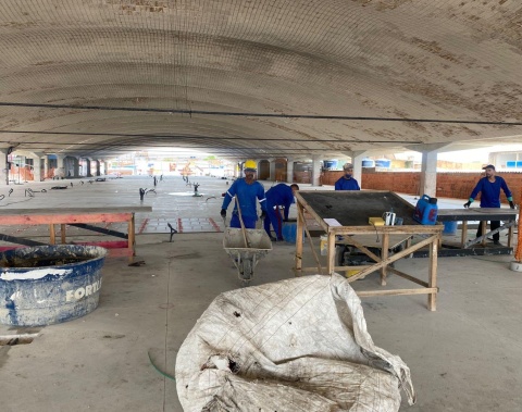 Mercado da Produção tem obras concentradas na segunda etapa de revitalização