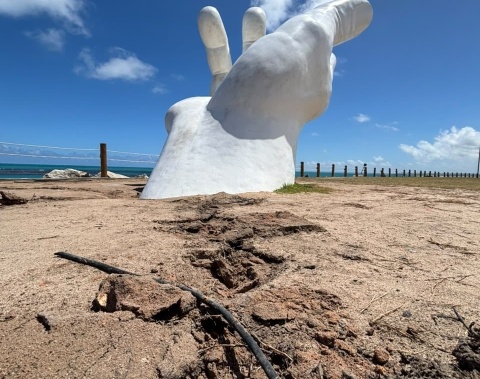 Ilumina Maceió registra furto de cabos de cobre na área da Mão de Deus, na nova orla do Porto