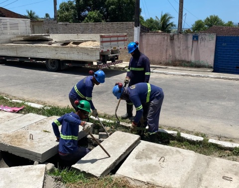 Infraestrutura realiza tamponamento de galeria pluvial em Fernão Velho