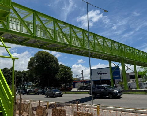 Passarela do Canaã tem mais de 90% dos serviços concluídos