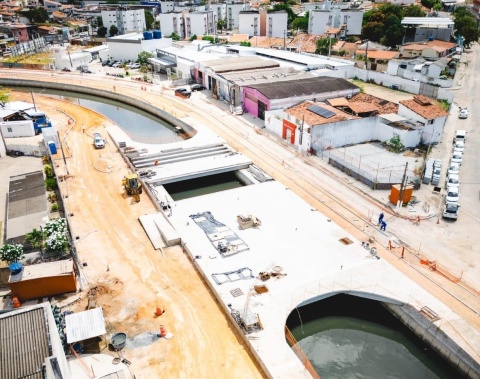 Parque Linear da Av. Humberto Mendes avança com 52% das obras concluídas