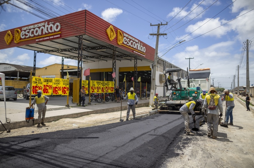 Pavimentação traz qualidade de vida para moradores. Foto: Alisson Frazão/Secom Maceió