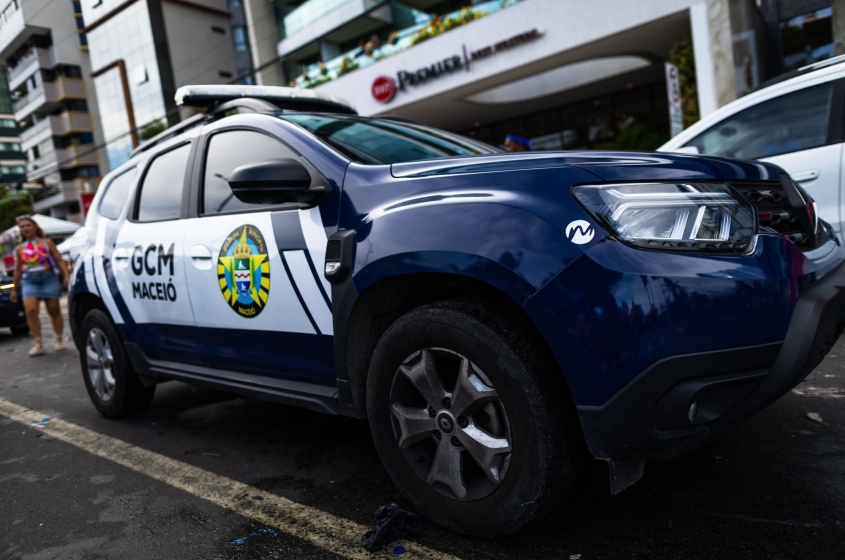 Guarda civil municipal esteve presente no evento. Foto: Alisson Frazão / Secom Maceió.