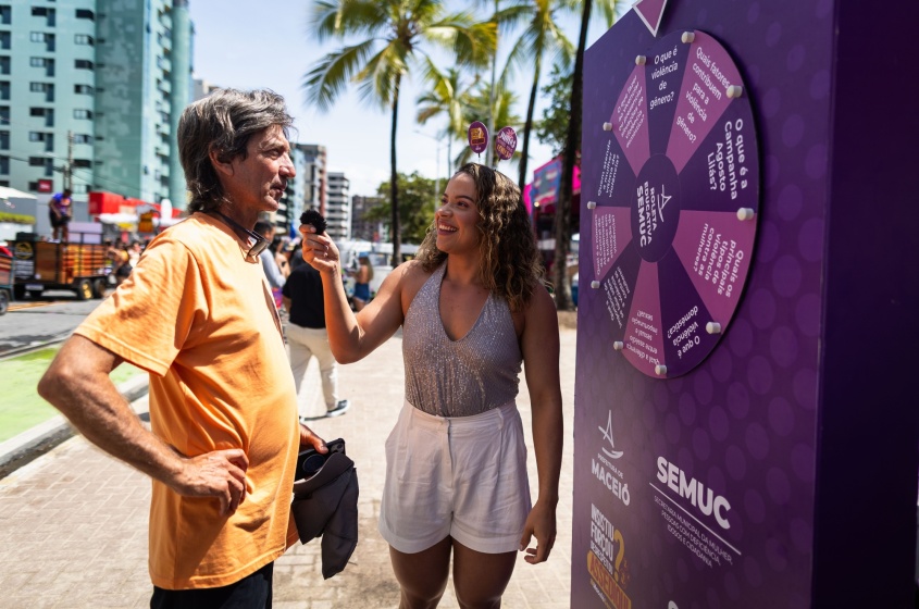 Ações de combater ao assédio e a violência contra a mulher são realizadas. Foto: Alisson Frazão / Secom Maceió