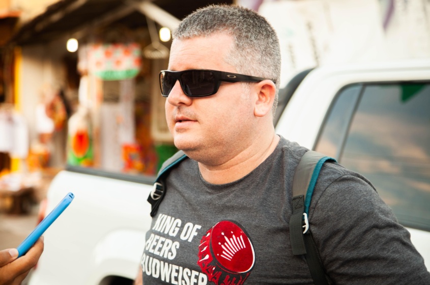 Atuando no segmento de turismo há mais de uma década, Ricardo Diniz, conheceu o Pontal da Barra pela primeira vez. Émile Valões/Ascom Semtel