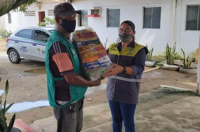 Em 2021, foram entregues mais de mil cestas básicas. Foto: Ascom Sudes