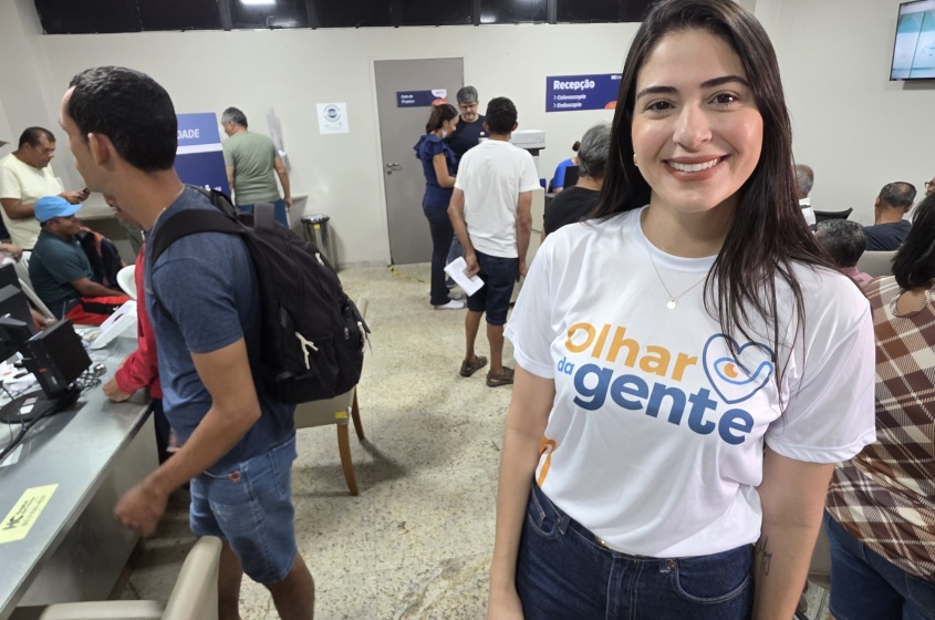 Camila Porciúncula, presidente da Maceió Saúde, acompanhou a mobilização no Hospital da Cidade. Foto: Beto Macário/Secom Maceió