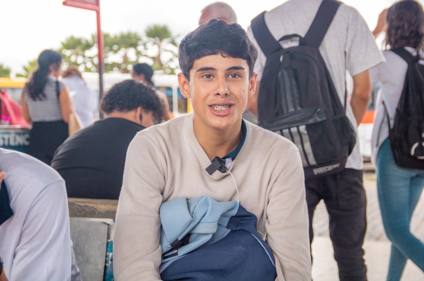 Estudante Gustavo Marques. Foto: Joyce Juliana/Ascom DMTT
