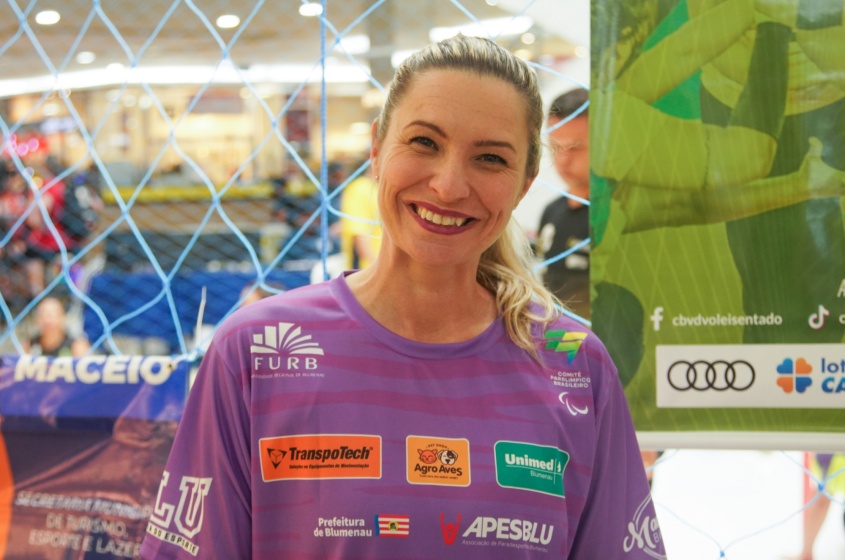 Suze Mara Pascali, 41, é atleta de uma equipe de Santa Catarina e visita Maceió pela primeira vez. Foto: Émile Valões/Ascom Semtel